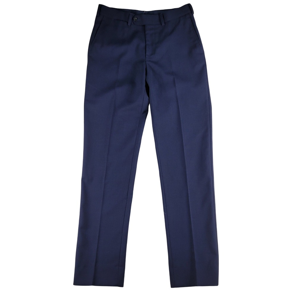 Suitsupply Dress Pants Mens 29x31 Navy Blue Brescia Traveller 100% Wool B4765IE